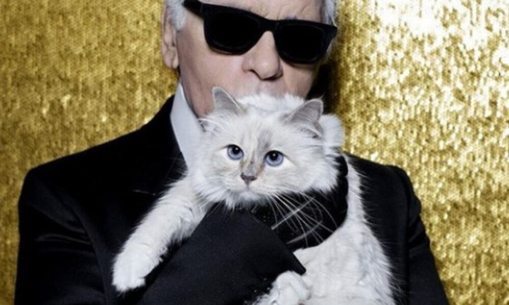 Karl Lagerfeld i jego kotka Choupette